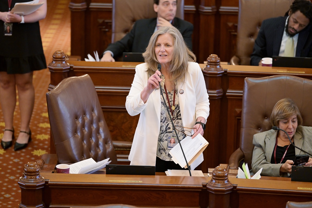 State Senator Laura Ellman addresses the Senate.