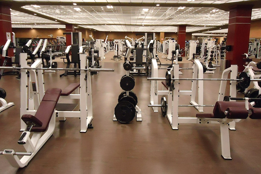 Gym weight room