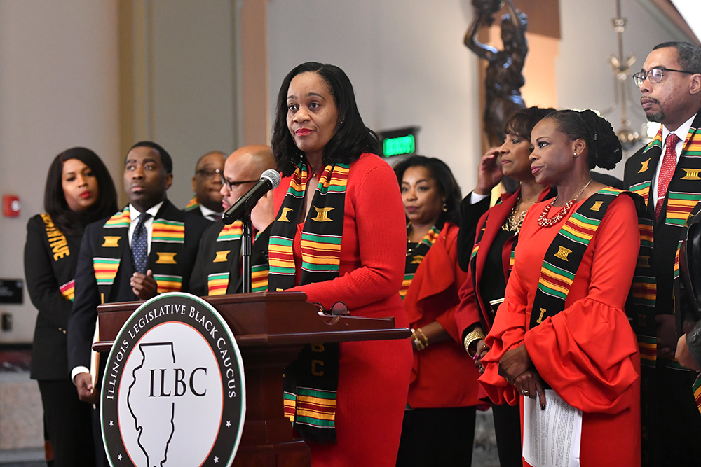 Sen. Majority Leader Kimberly A. Lightford and the Legislative Black Caucus