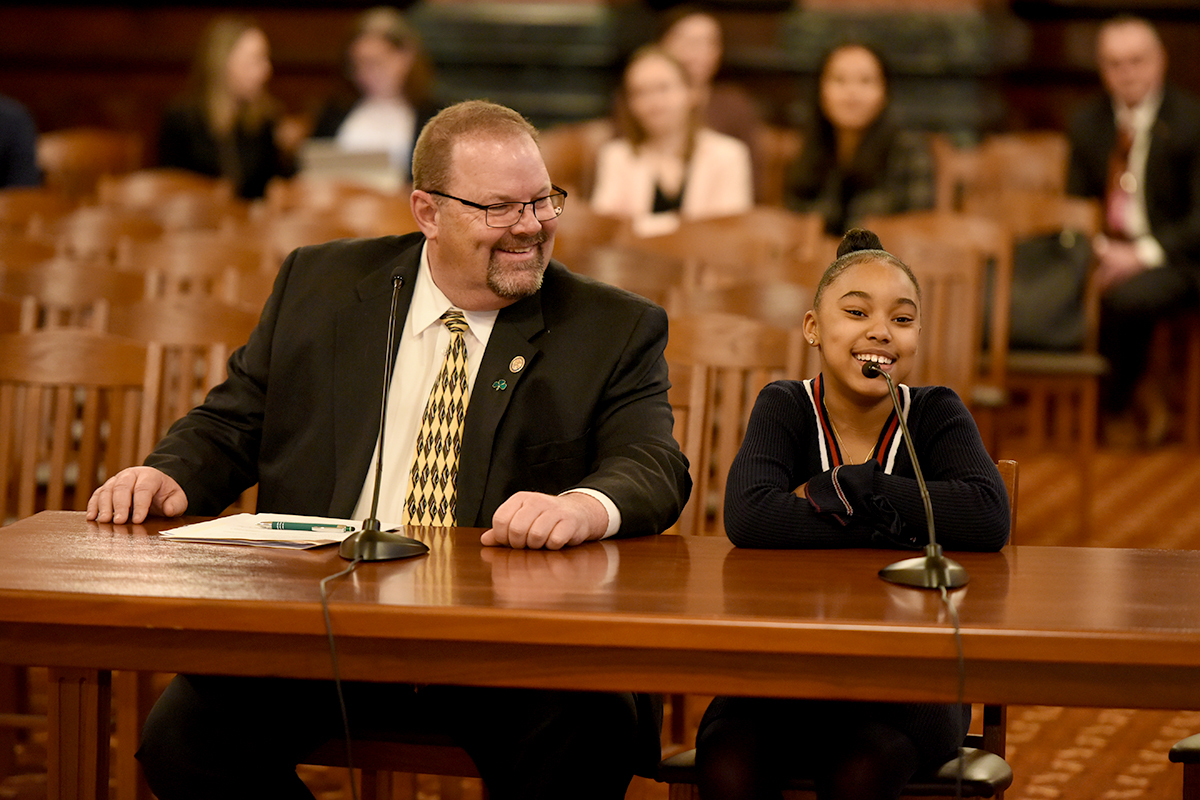 Sen. Patrick Joyce and Hayli Martinez