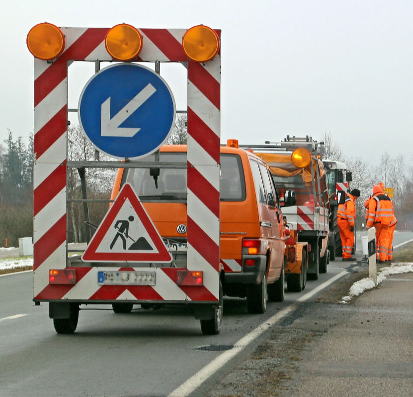 Road workers