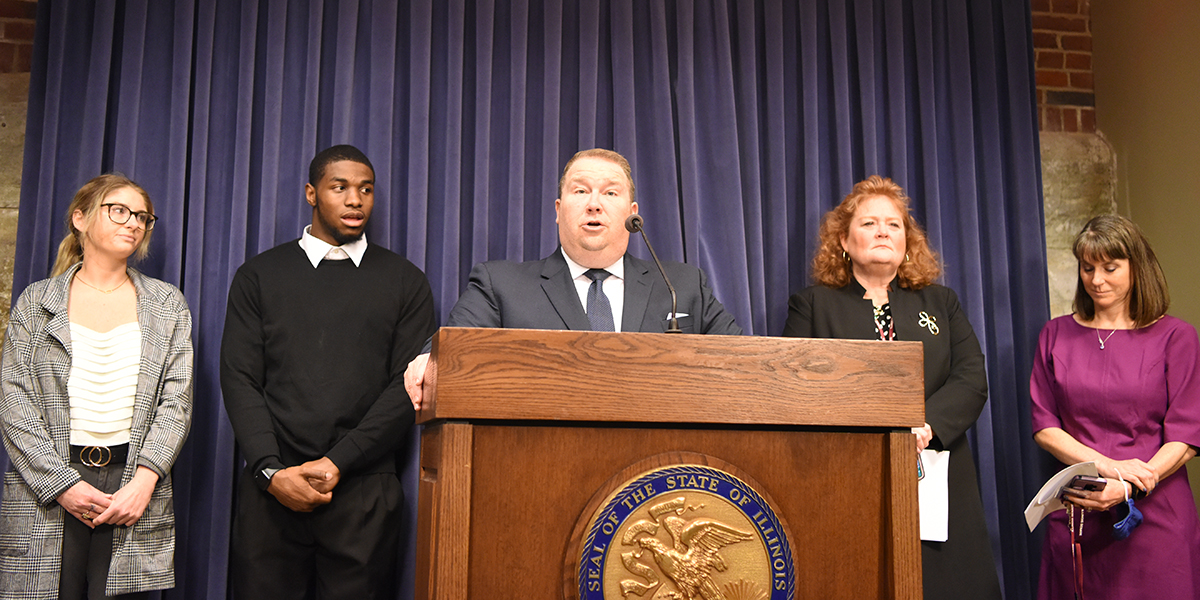 Sen. Scott Bennett, Sen. Laura Murphy, Sen. Laura Fine