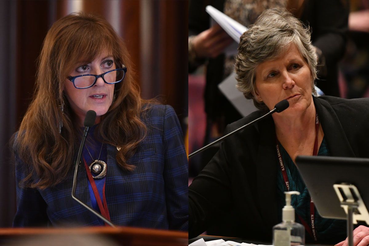 Sen. Linda Holmes and Sen. Laura Ellman