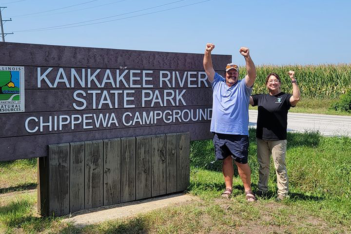 Sen. Patrick Joyce at Kankakee River State Park's Chippewa Campground