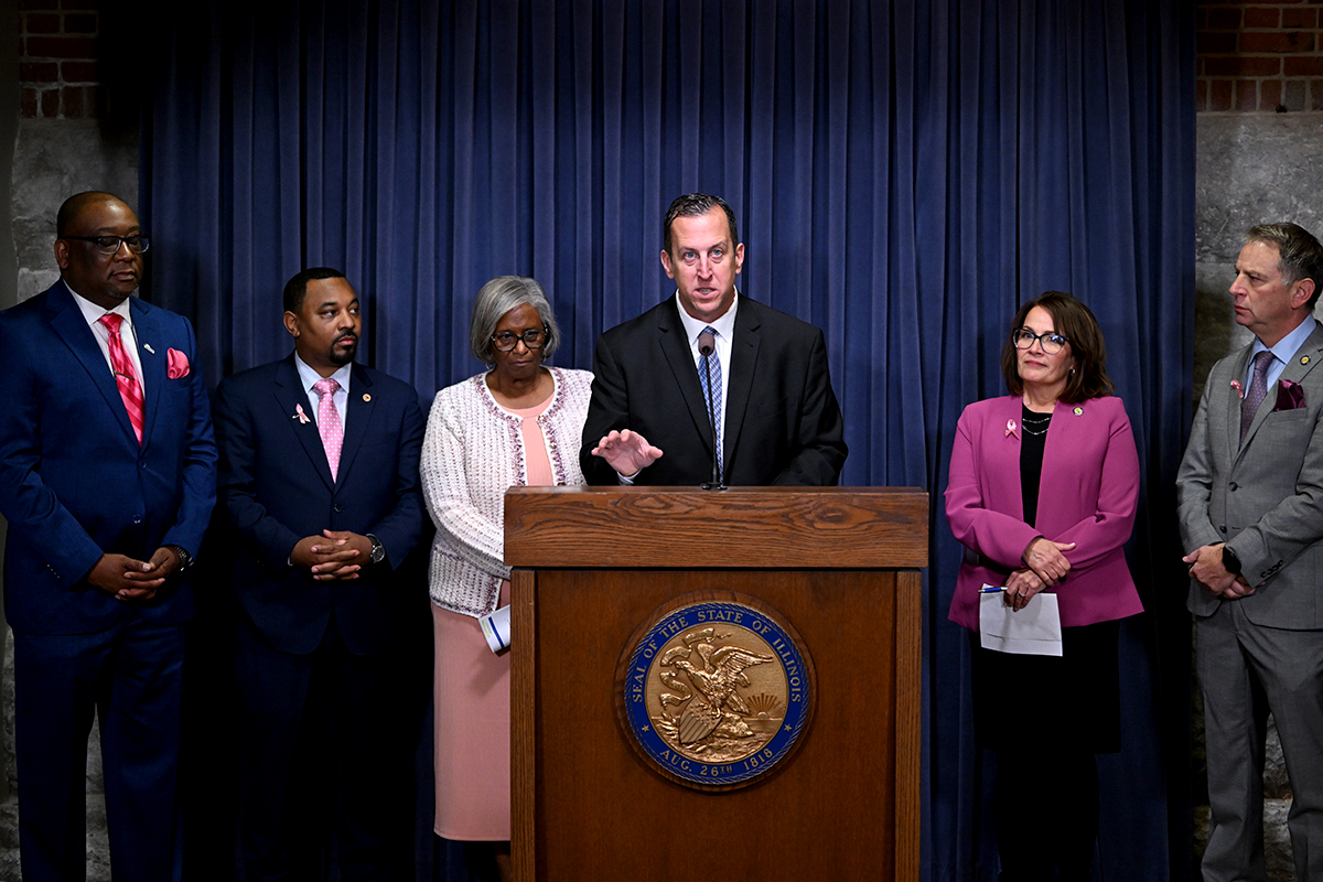 (L-R) Senators Belt, Preston, Turner, Hastings, Loughran Cappel and Faraci