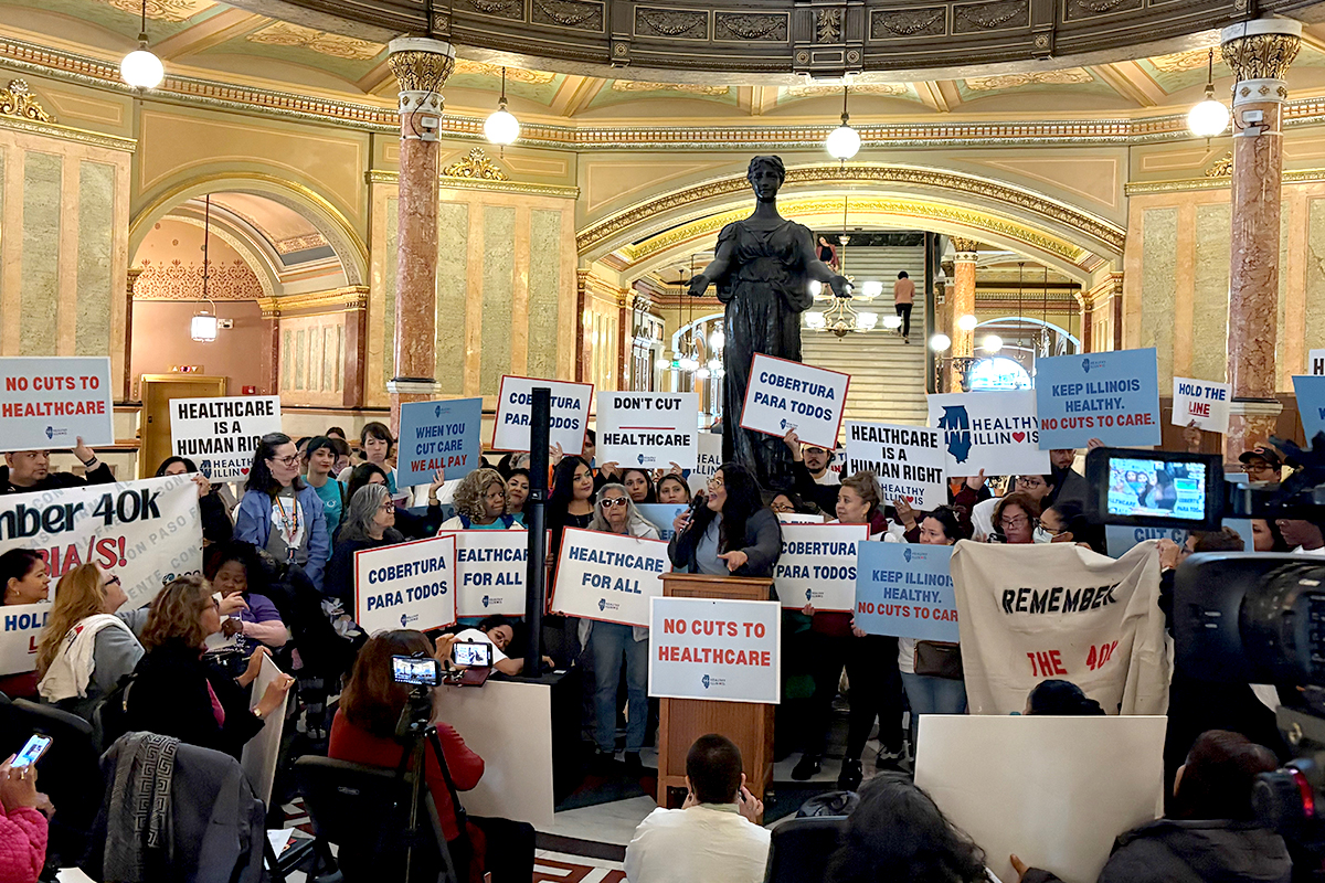 Sen. Graciela Guzmán - Healthy IL Coalition Rally