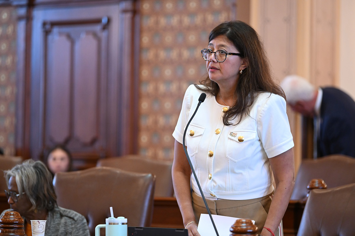 (Photo) Sen. Villa addresses the Senate