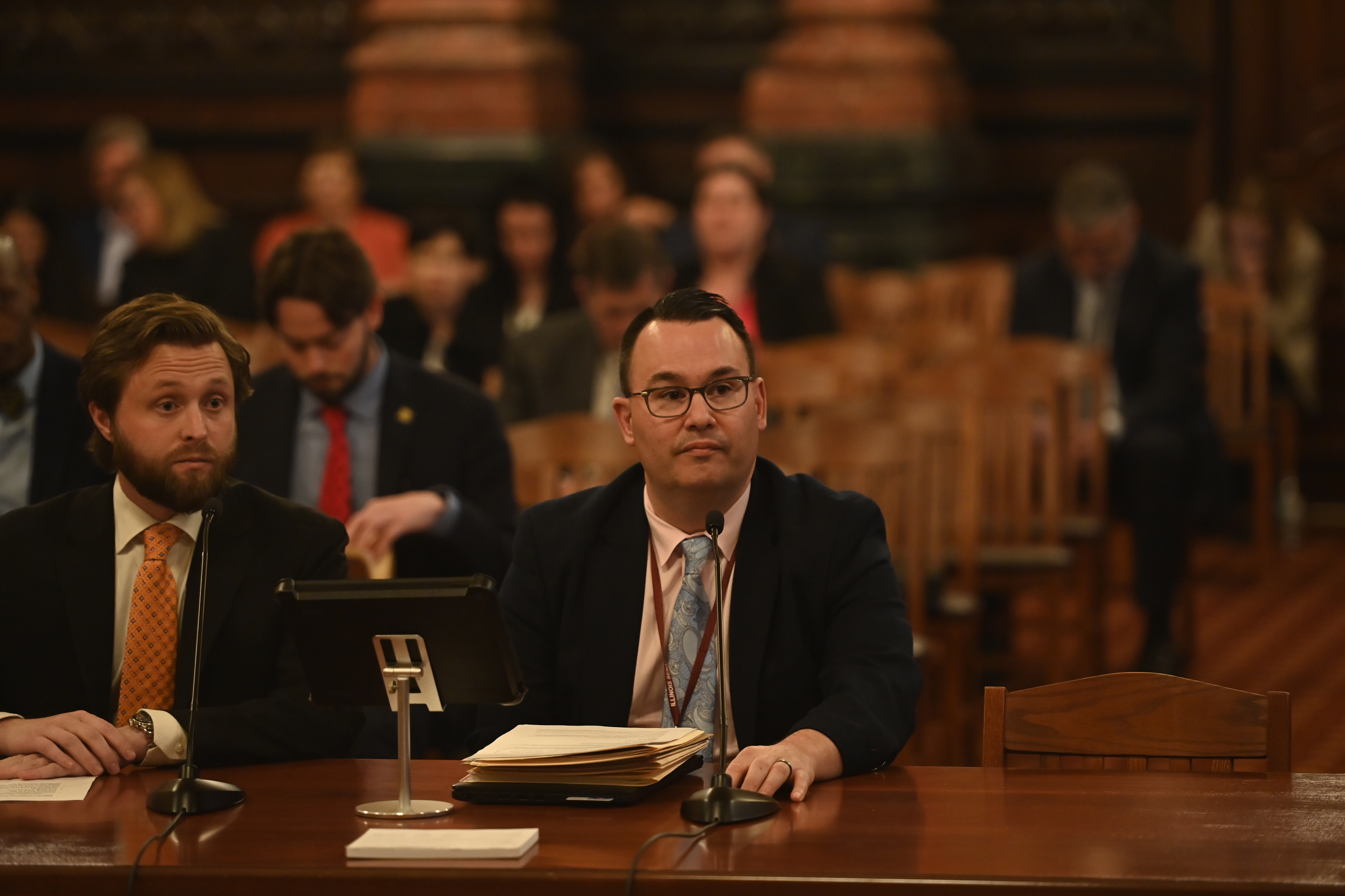 State Senator Mike Porfirio addresses a Senate Committee