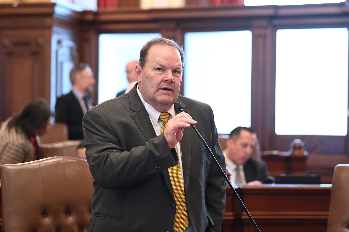 State Senator Patrick Joyce addresses the Illinois State Senate
