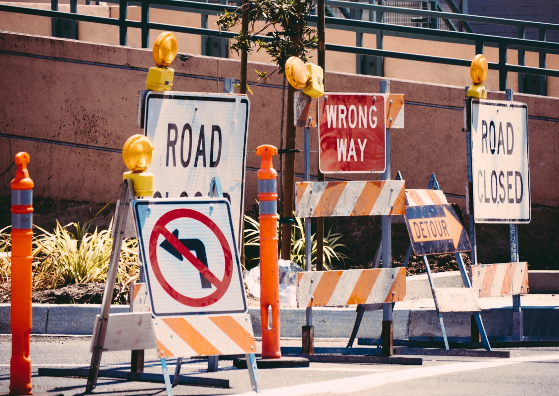 Road construction stock pic