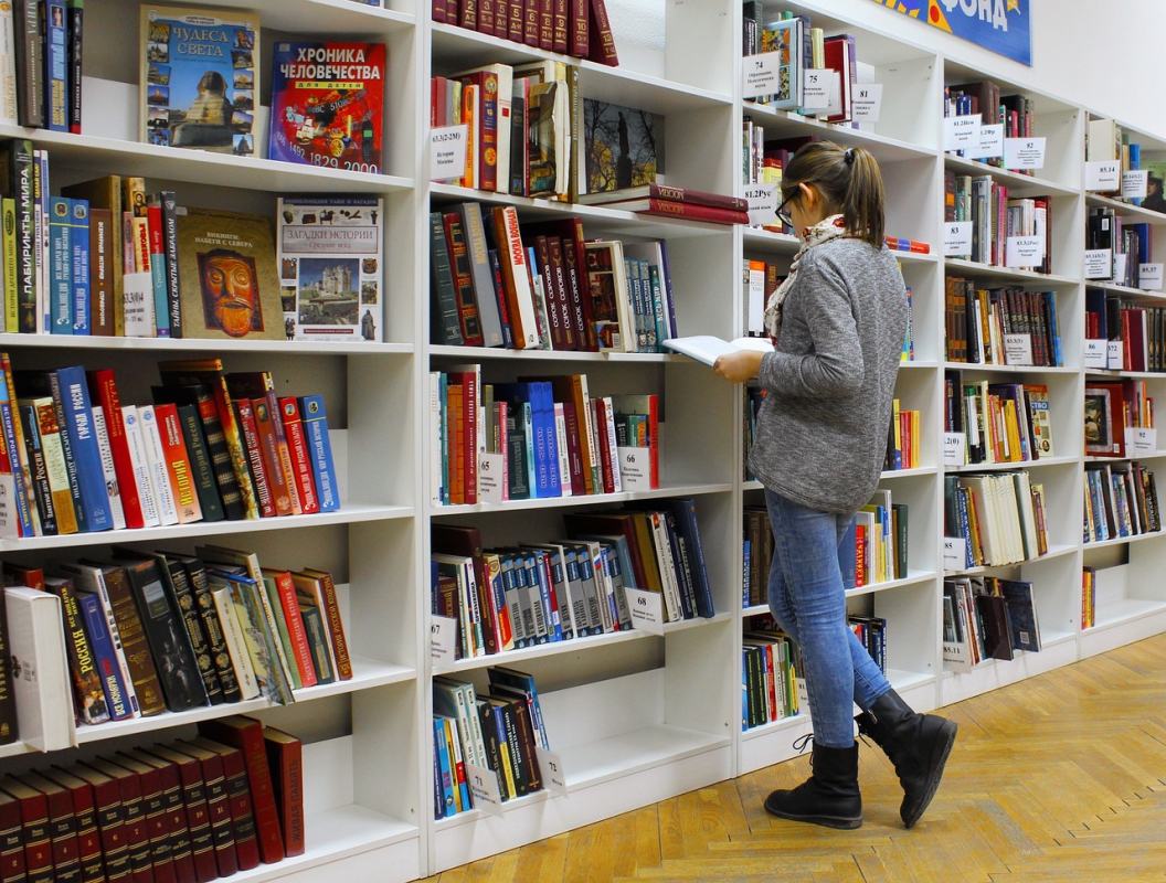 Woman in Library 2022